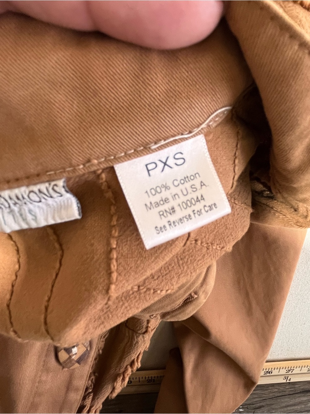 Textured Button-Front Jean Jacket in Rust - Picture 9 of 10